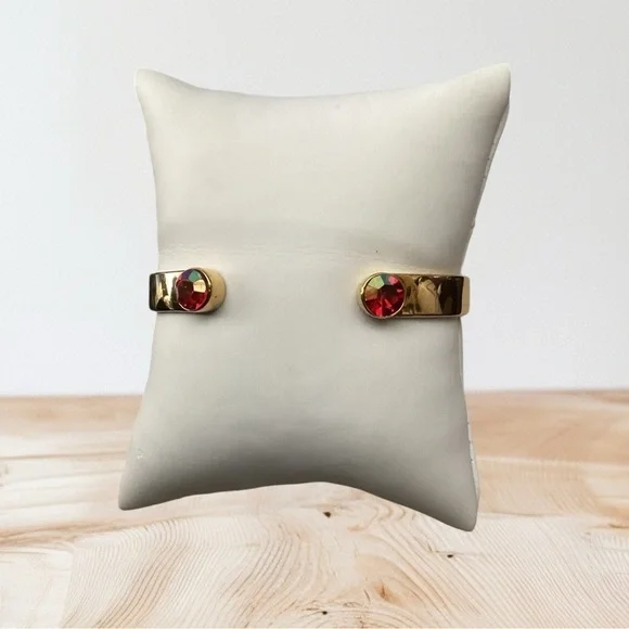 Kate Spade Forever Gems Cuff- RED-Paint the Town AB Stone Dressy EUC 0046 - Picture 2 of 5
